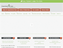 Tablet Screenshot of greenleafclinics.com